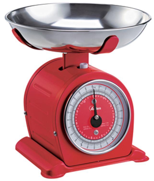 ARDES Bilancia da cucina meccanica Ardes Bascula max 5 KG rosso vintage